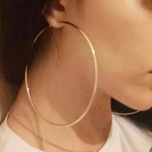 Claire's Oversized Goldtone 4" Earrings